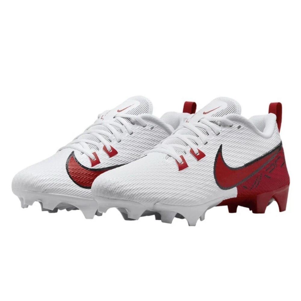 Nike Vapor Edge Speed 360 2 White University Red Football Cleats Men’s Size 9.5